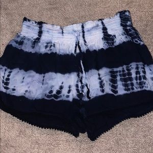 Navy and white shorts